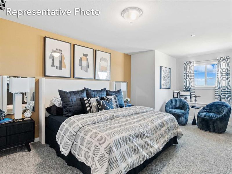 Bedroom featuring carpet flooring