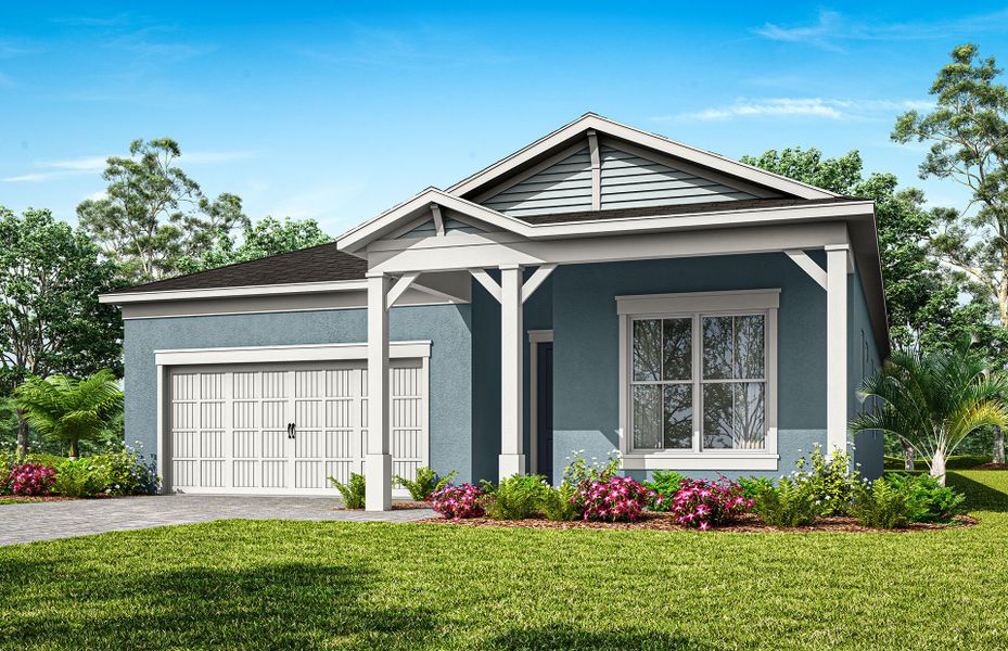 Representative exterior photo of a completed home built from the Symphony by Pulte Homes in The Estates at Nona Sound, Orlando, FL (Image 17).