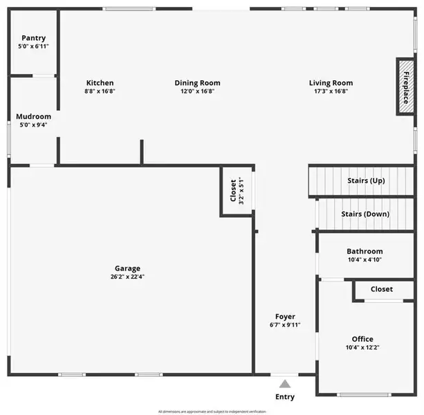 2D floor plan layout of this home in , Atlanta, GA (Image 6).