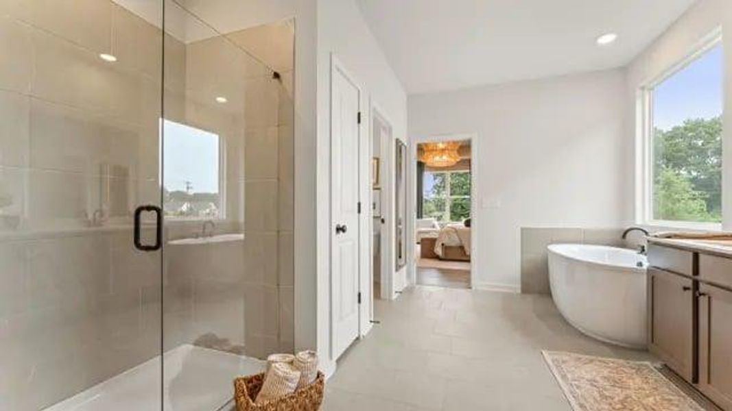 Furnished interior view inside a new home in Echo Grove, Cumming (Image 11).