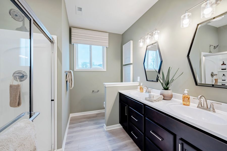 Representative furnished interior of a home built from the Hudson by Fischer Homes in Villas at Gold Creek, Dawsonville (Image 11).