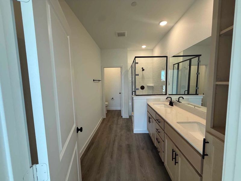 Primary Bathroom Construction Progress featuring the Foundry Collection