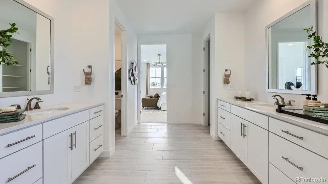 Furnished interior view inside a new home in Macanta: The Legends Collection, Castle Rock (Image 6).