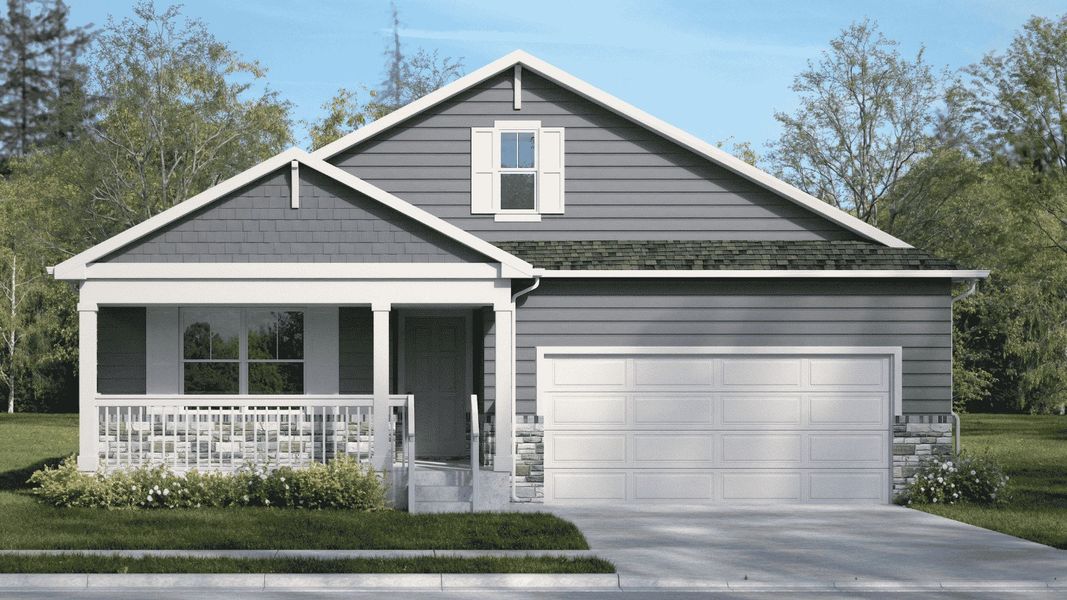 Representative exterior photo of a completed home built from the Chatham by D.R. Horton in Vantage, Berthoud, CO (Image 20).