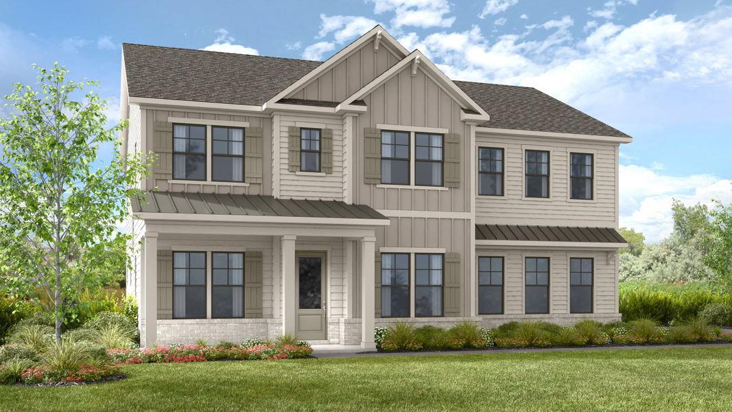 Front exterior of a home in the Wayt Farm community, located in Cumming, GA (Image 13).