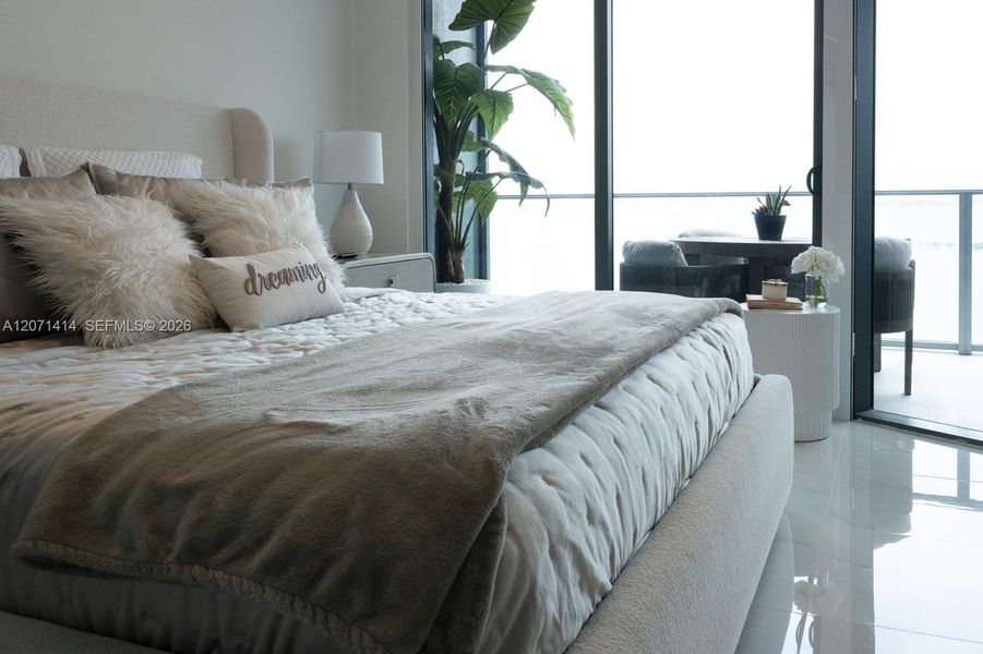 Furnished interior view inside a new home in , Miami (Image 18).