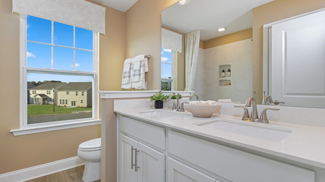 Furnished interior view inside a new home in Station Pointe, Angier (Image 15). Furnished interior view inside a new home in Station Pointe, Angier (Image 15).