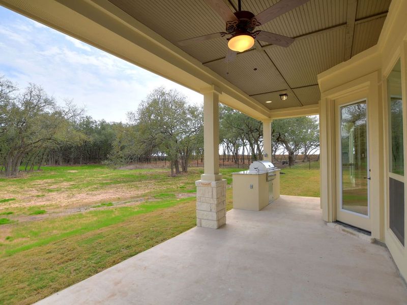Representative exterior details of a home built from the Siena II by Giddens Homes in Clearwater Ranch, Liberty Hill (Image 58).
