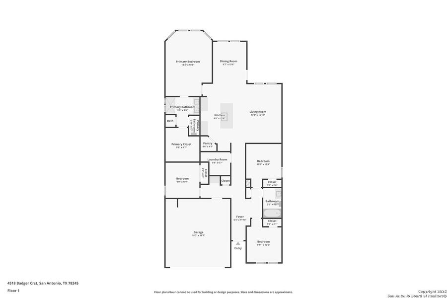 2D floor plan layout of this home in Remington Ranch, San Antonio, TX (Image 5). 2D floor plan layout of this home in Remington Ranch, San Antonio, TX (Image 5).