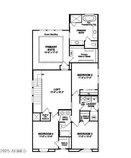 Hampton Floorplan Second Floor