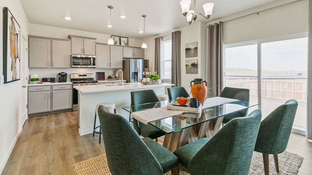 Furnished interior view inside a new home in Vista Meadows, Fort Lupton (Image 11).