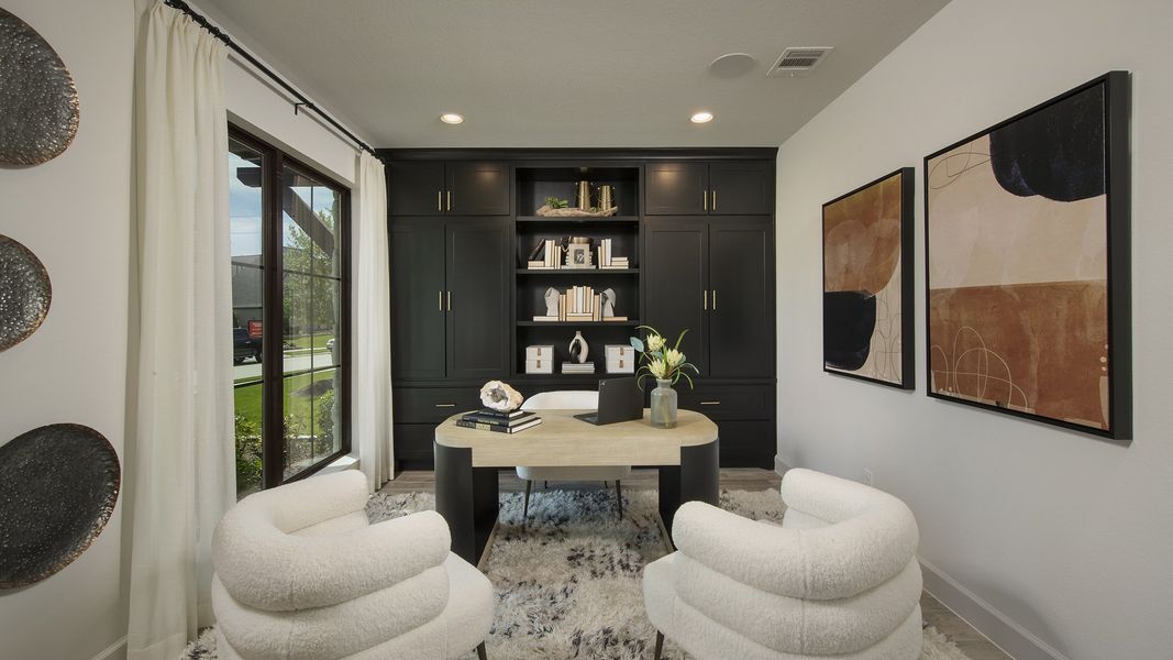 Representative furnished interior of a home built from the 4098W by Perry Homes in Valencia, Manvel (Image 7).