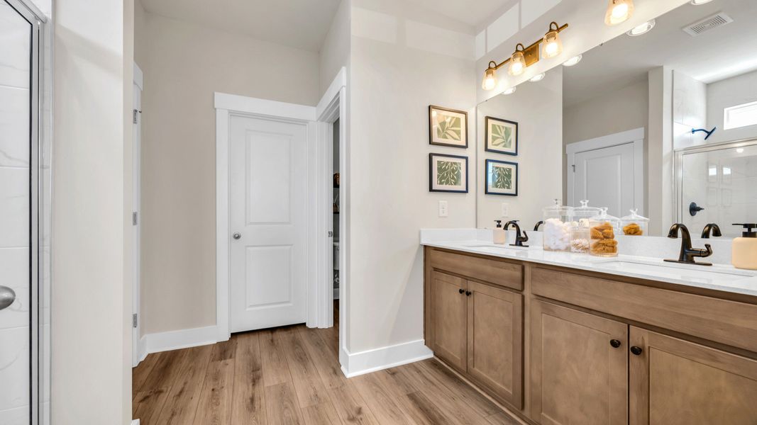 Furnished interior view inside a new home in Oak Bend, James Island (Image 12).