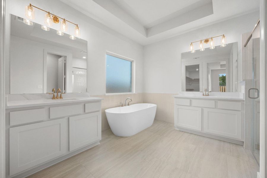 Furnished interior view inside a new home in Parmer Ranch, Georgetown (Image 8).