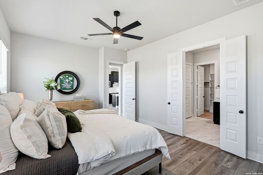 Furnished interior view inside a new home in Alsatian Oaks, Castroville (Image 8).
