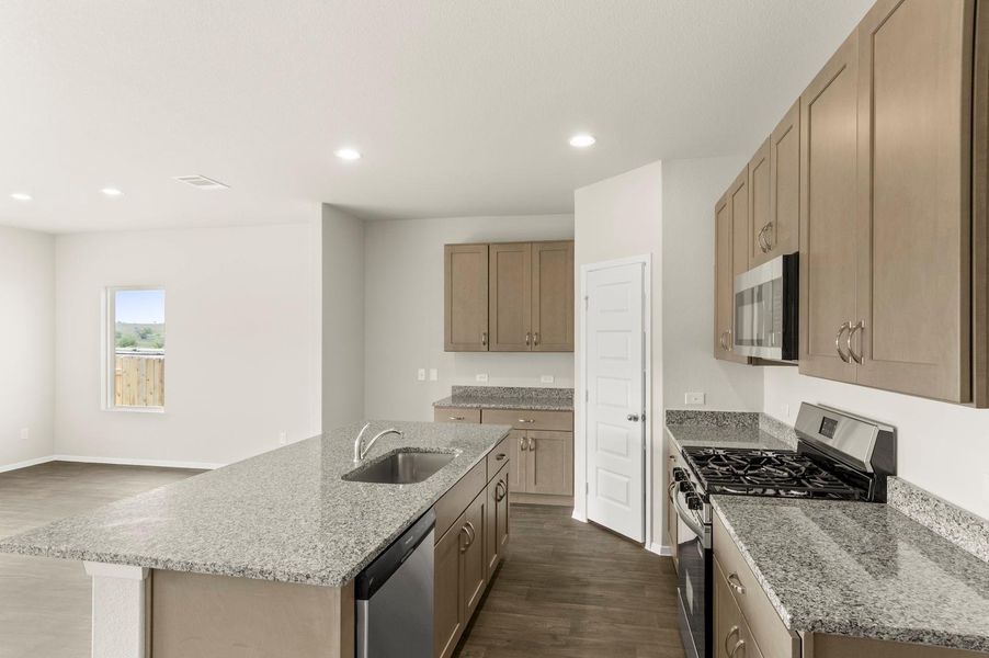 Furnished interior view inside a new home in Cloverleaf, Austin (Image 10).