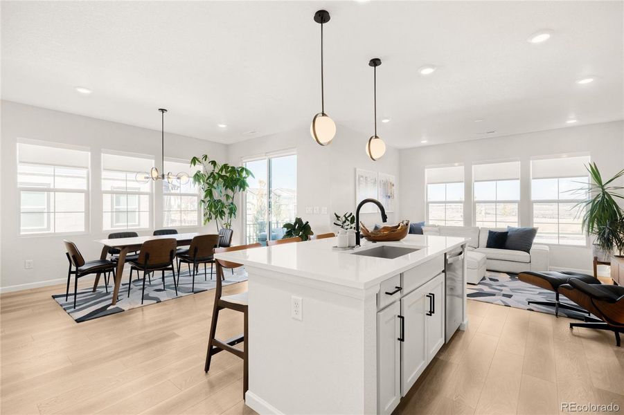 Furnished interior view inside a new home in , Littleton (Image 28). Furnished interior view inside a new home in , Littleton (Image 28).