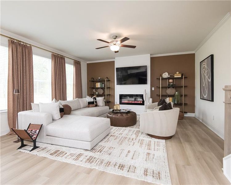 Furnished interior view inside a new home in Highland Park, Stonecrest (Image 23). Furnished interior view inside a new home in Highland Park, Stonecrest (Image 23).