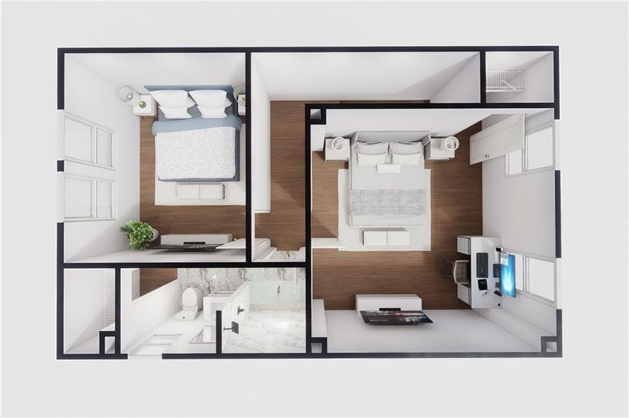 2D floor plan layout of this home in , Macon, GA (Image 3).