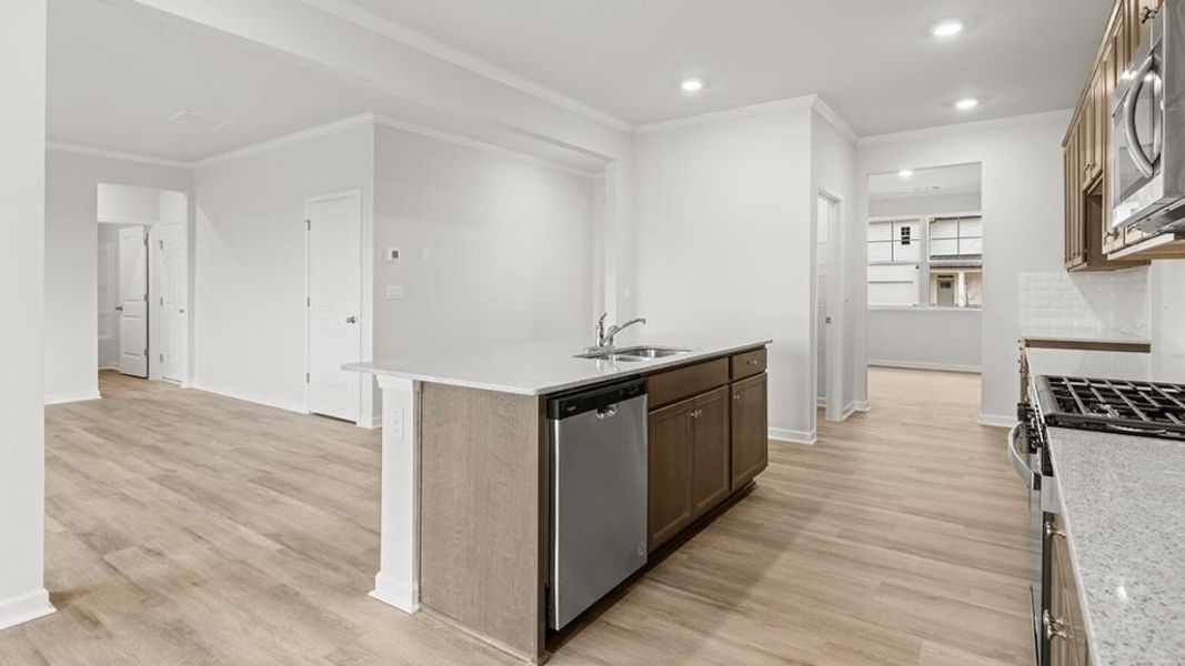 Furnished interior view inside a new home in Hamptons at Riverwood South, Dallas (Image 7).