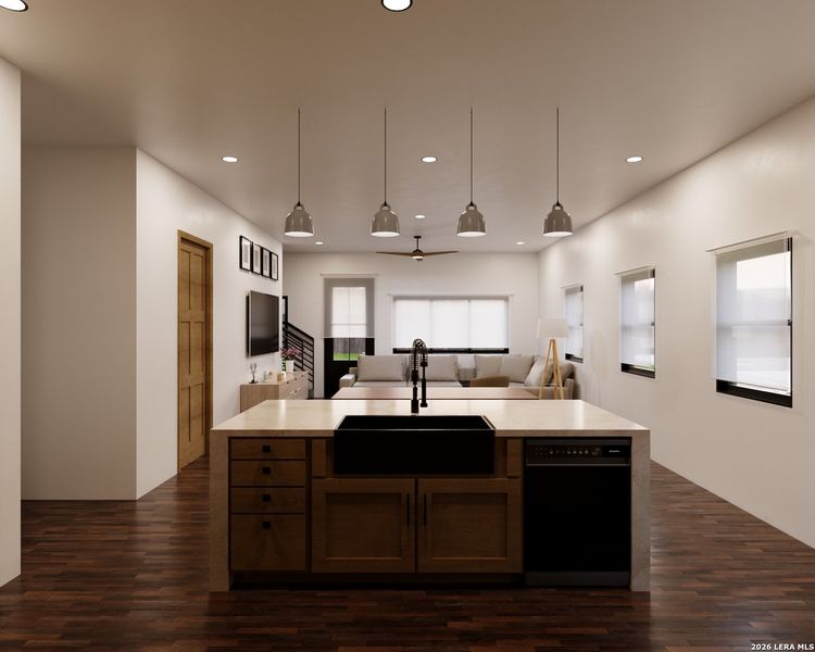 Furnished interior view inside a new home in , San Antonio (Image 3). Furnished interior view inside a new home in , San Antonio (Image 3).