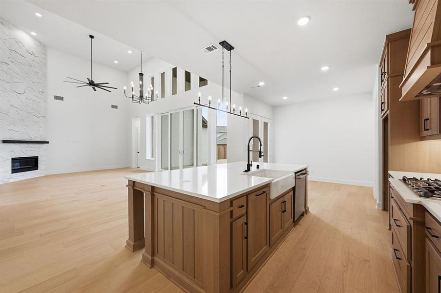 Furnished interior view inside a new home in Sandbrock Ranch, Krugerville (Image 8).