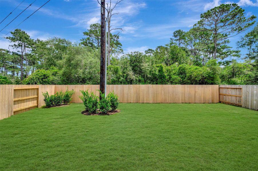 Exterior details and patio area of a home in Sorella, Tomball (Image 3). Exterior details and patio area of a home in Sorella, Tomball (Image 3).