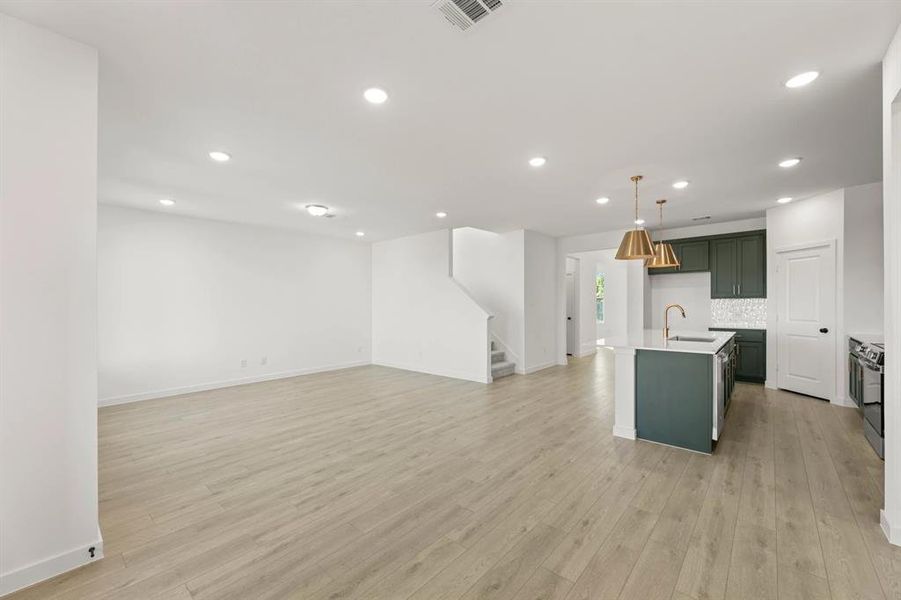 Open Kitchen-Living-Dining Room featuring the Luxe Collection Open Kitchen-Living-Dining Room featuring the Luxe Collection