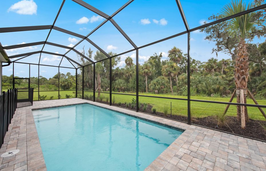 Screened-in pool Screened-in pool