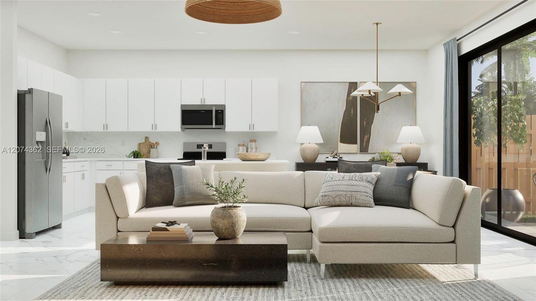 Furnished interior view inside a new home in Solterra, Sunrise (Image 14).