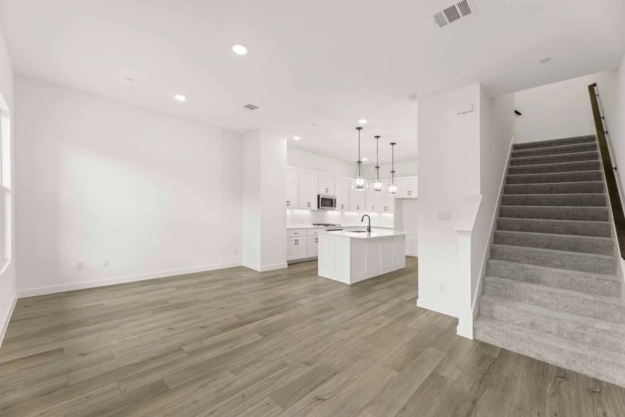 Open Kitchen-Living-Dining Room featuring the Harmony Collection Open Kitchen-Living-Dining Room featuring the Harmony Collection
