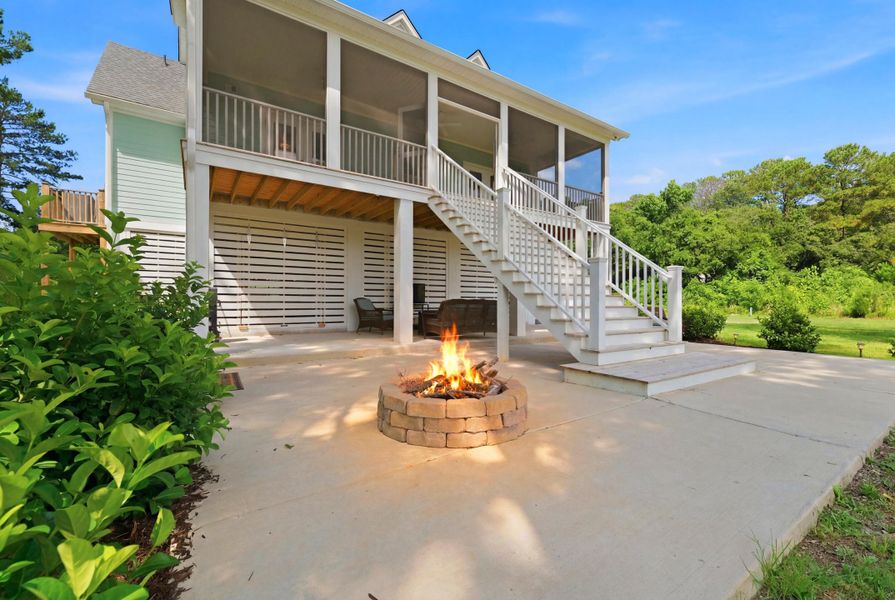 Exterior details and patio area of a home in , Johns Island (Image 23). Exterior details and patio area of a home in , Johns Island (Image 23).
