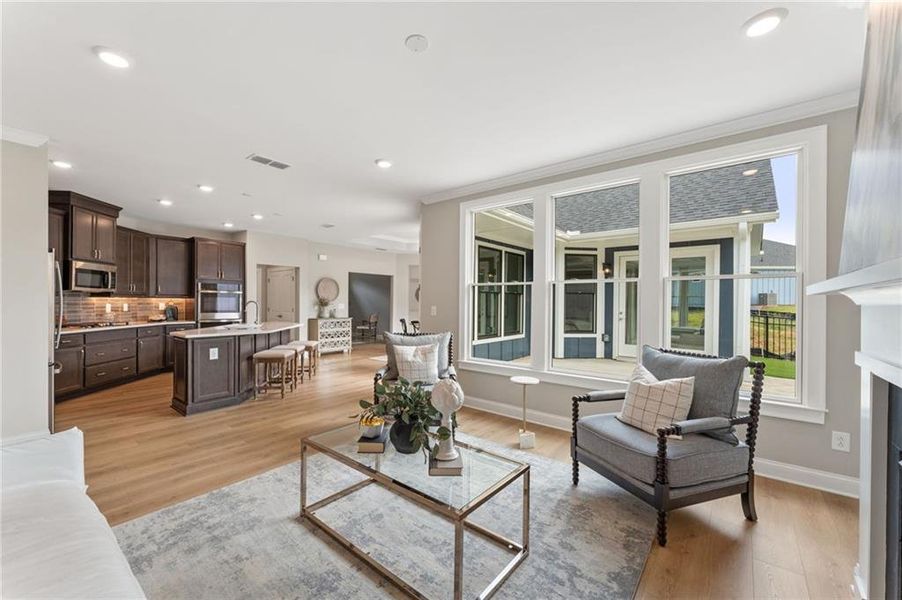 Furnished interior view inside a new home in The Courtyards at Redbud Lane, Canton (Image 7).