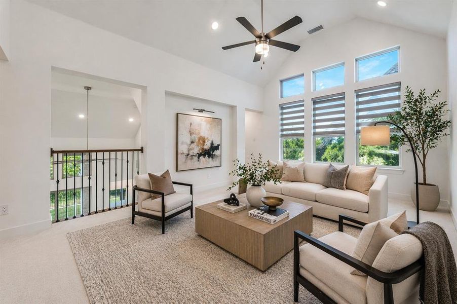 Furnished interior view inside a new home in Sandbrock Ranch, Aubrey (Image 17).