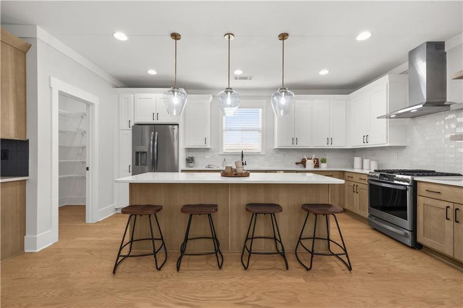 Furnished interior view inside a new home in , Atlanta (Image 37).