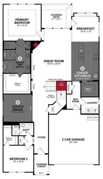 Beazer Homes Goodland Summerfield Floorplan.