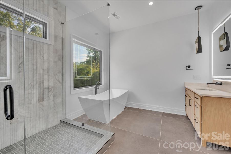 Furnished interior view inside a new home in , Charlotte (Image 11).