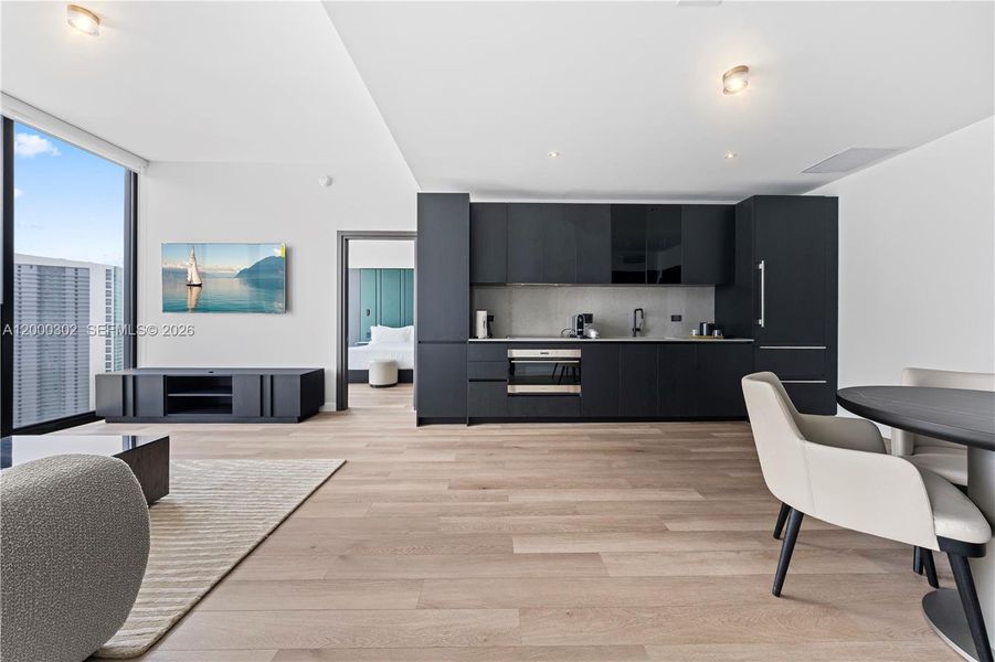 Furnished interior view inside a new home in , Miami (Image 16).