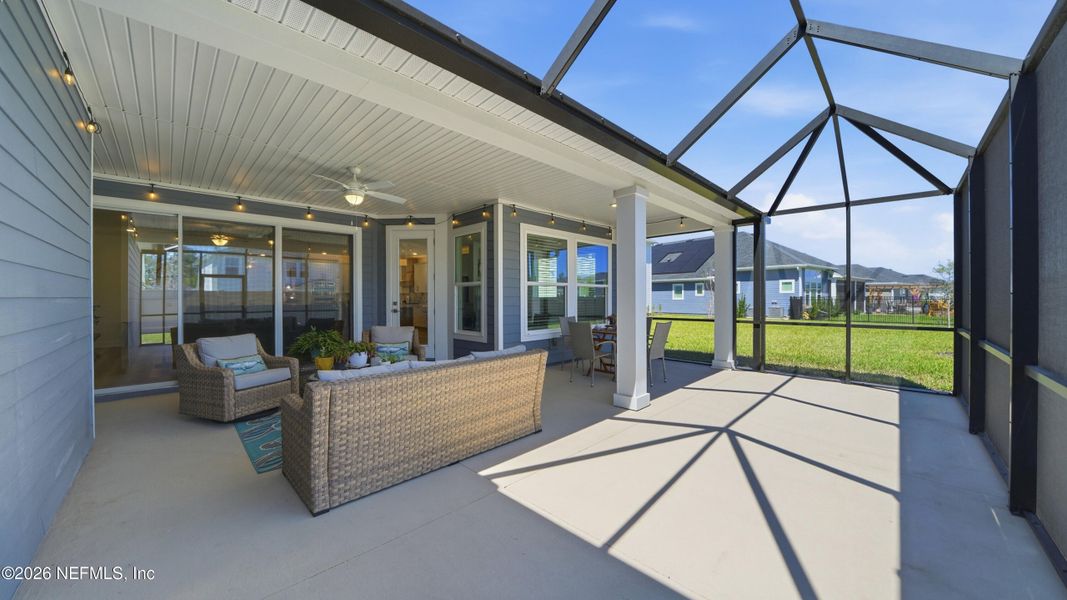 Exterior details and patio area of a home in Shearwater, St. Augustine (Image 4).