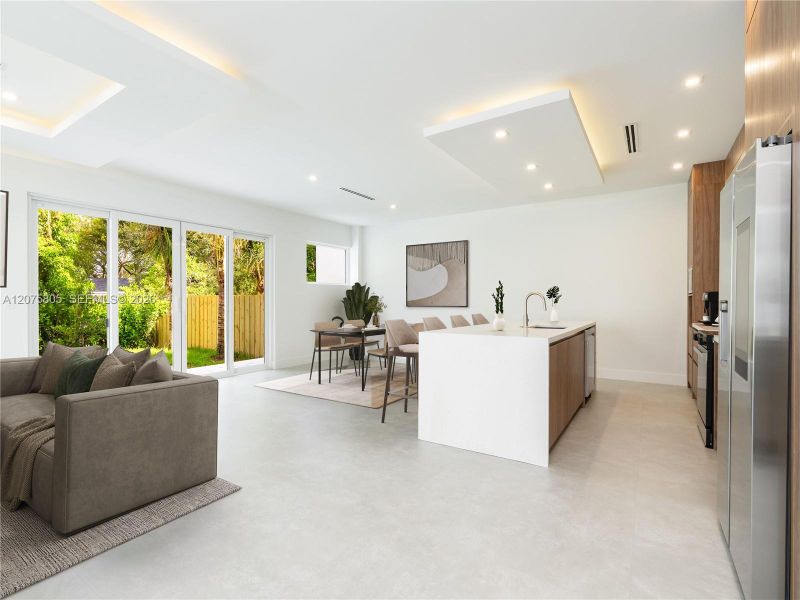 Furnished interior view inside a new home in , Fort Lauderdale (Image 15).