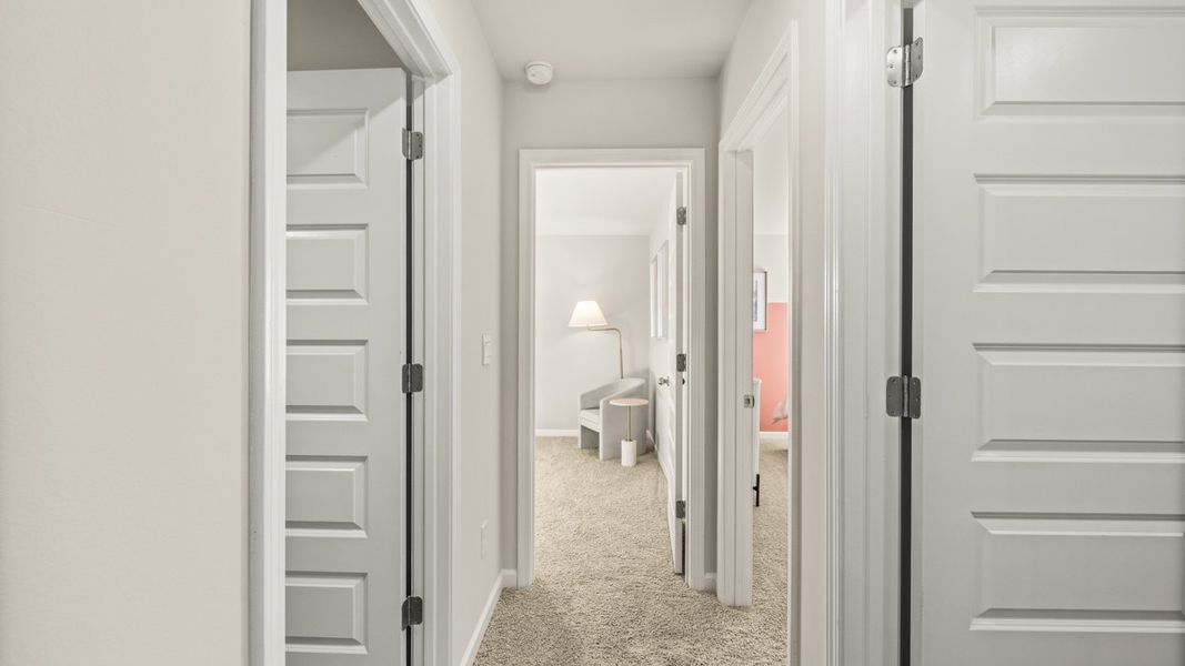Representative furnished interior of a home built from the Denton TH by D.R. Horton in Brookland Commons, Monroe (Image 12).