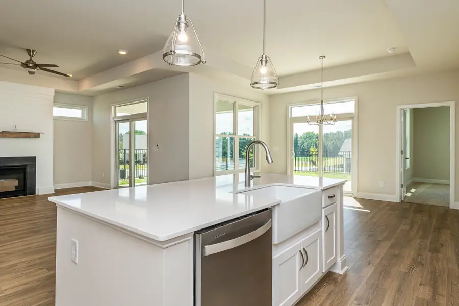 Representative furnished interior of a home built from the Salerno by McKee Homes in The Cottages at 78 North, Sanford (Image 4).