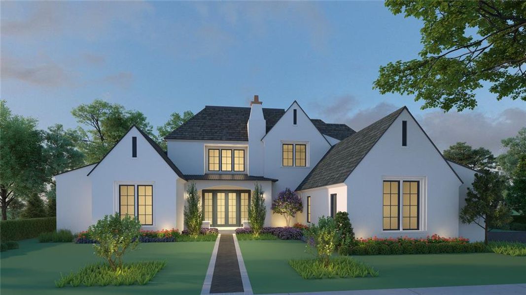 Front exterior of a new home in , Orlando, FL, highlighting curb appeal (Image 1). Front exterior of a new home in , Orlando, FL, highlighting curb appeal (Image 1).