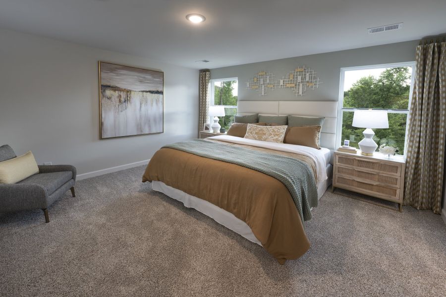 Furnished interior view inside a new home in Village at White Pine, Pendleton (Image 7).