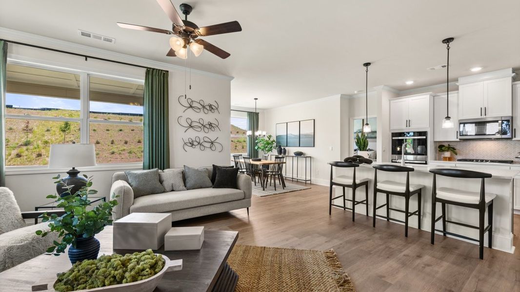 Representative furnished interior of a home built from the Bristol by D.R. Horton in Hamptons at Riverwood North, Dallas (Image 16).