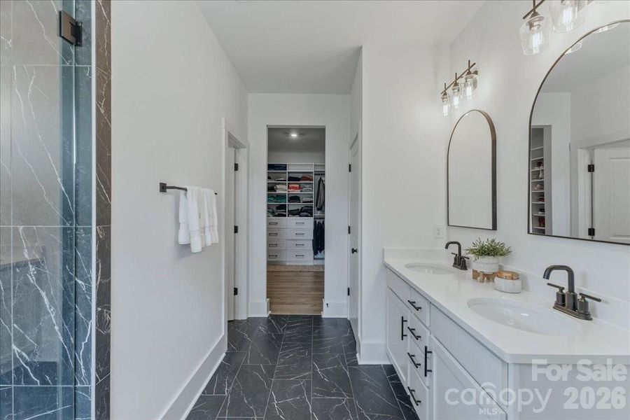 Furnished interior view inside a new home in , Charlotte (Image 19). Furnished interior view inside a new home in , Charlotte (Image 19).