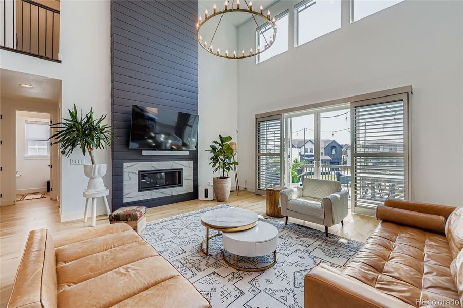 Furnished interior view inside a new home in , Castle Pines (Image 21).