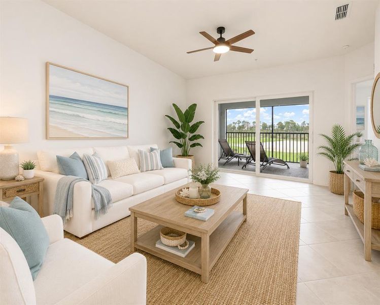 Furnished interior view inside a new home in , Venice (Image 8).