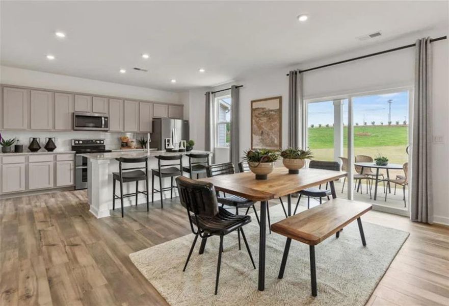 Furnished interior view inside a new home in Reserve at Gum Springs, Jefferson (Image 28).