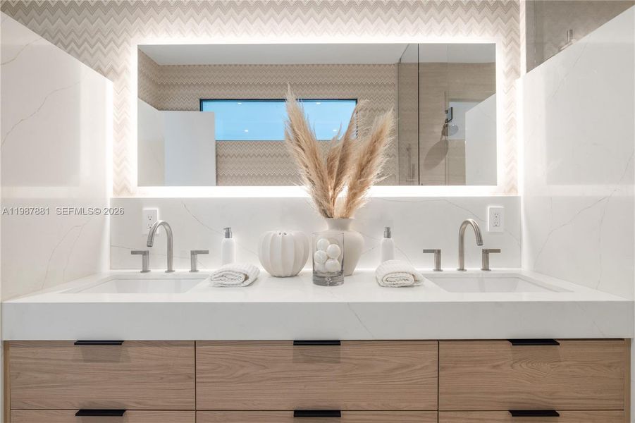 Close-up of interior finishes inside a home in , Miami (Image 23).